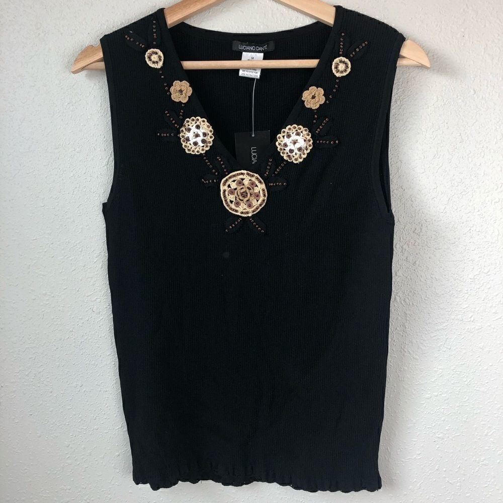 NWT Luciano Dante Sleeveless Sweater Size Medium